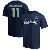 Jaxon Smith-Njigba Super Bowl LX Patch Big & Tall Name & Number T-Shirt - Seattle Seahawks