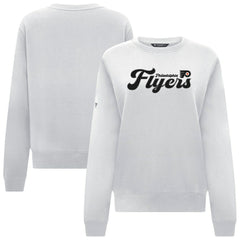 NHL White Philadelphia Flyers Levelwear Women's Yvette Big Script Tri-Blend Sweatshirt