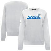 NHL White St. Louis Blues Levelwear Women's Yvette Big Script Tri-Blend Sweatshirt