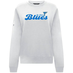 NHL White St. Louis Blues Levelwear Women's Yvette Big Script Tri-Blend Sweatshirt