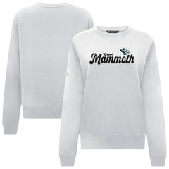 NHL White Utah Mammoth Levelwear Women's Yvette Big Script Tri-Blend Sweatshirt