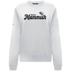 NHL White Utah Mammoth Levelwear Women's Yvette Big Script Tri-Blend Sweatshirt