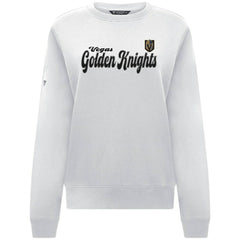 NHL White Vegas Golden Knights Levelwear Women's Yvette Big Script Tri-Blend Sweatshirt