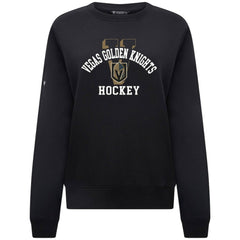 NHL Black Vegas Golden Knights Levelwear Women's Yvette Limelight Big Letter Sweatshirt