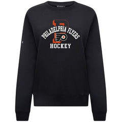 NHL Black Philadelphia Flyers Levelwear Women's Yvette Limelight Big Letter Sweatshirt