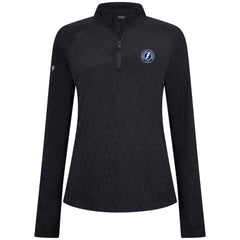NHL Black Tampa Bay Lightning Levelwear Women's Spike Raglan Quarter-Zip Top