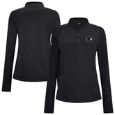 NHL Black Philadelphia Flyers Levelwear Women's Spike Raglan Quarter-Zip Top
