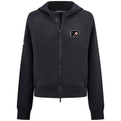 NHL Black Philadelphia Flyers Levelwear Women's Judd Raglan Full-Zip Hoodie