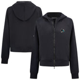 NHL Black San Jose Sharks Levelwear Women's Judd Raglan Full-Zip Hoodie