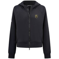 NHL Black Vegas Golden Knights Levelwear Women's Judd Raglan Full-Zip Hoodie