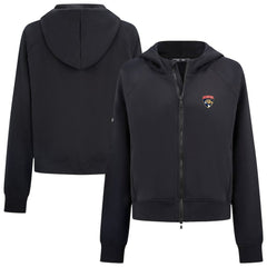 NHL Black Florida Panthers Levelwear Women's Judd Raglan Full-Zip Hoodie