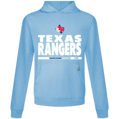 MLB Texas Rangers Levelwear Relay Center Stage Long Sleeve Hooded T-Shirt