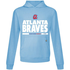 MLB Atlanta Braves Levelwear Relay Center Stage Long Sleeve Hooded T-Shirt