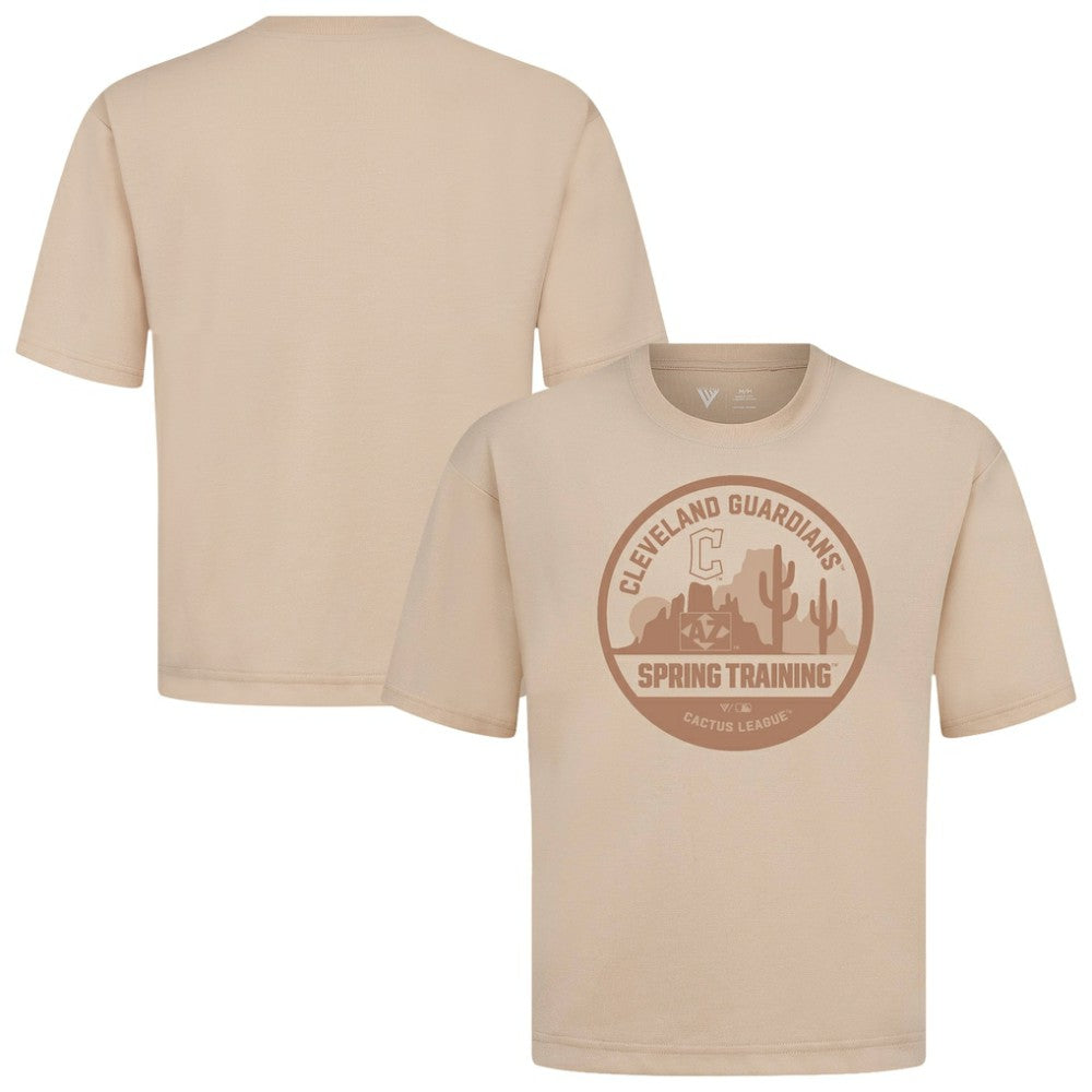 MLB Cleveland Guardians Levelwear Spring Training Badge Luxe Signature Knit T-Shirt