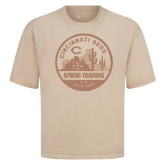 MLB Cincinnati Reds Levelwear Spring Training Badge Luxe Signature Knit T-Shirt