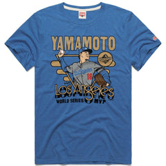 MLB Yoshinobu Yamamoto Los Angeles Dodgers Homage Unisex 2026 Gold Collection World Series MVP Tri-Blend T-Shirt