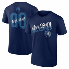 NBA Minnesota Timberwolves Big & Tall Hustle Personalized Name & Number T-Shirt