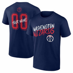 NBA Washington Wizards Big & Tall Hustle Personalized Name & Number T-Shirt