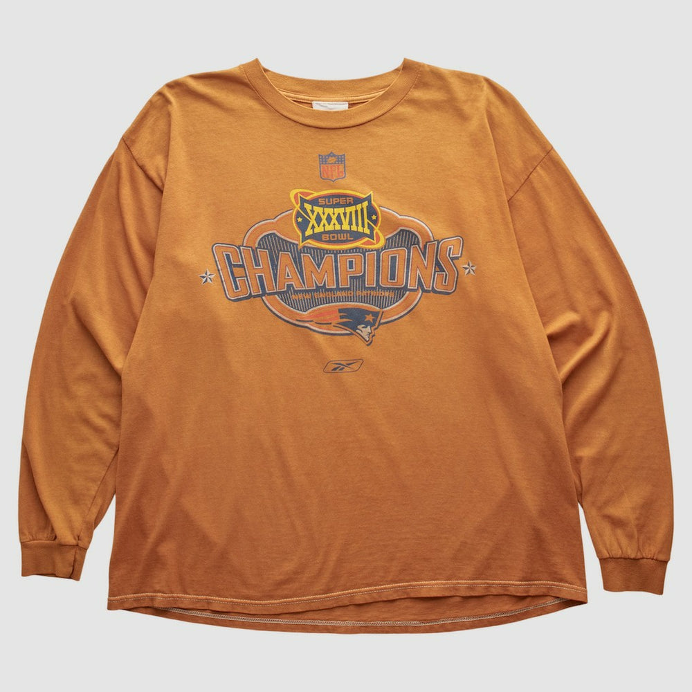 Reebok 2004 Long Sleeve T-shirt - New England Patriots