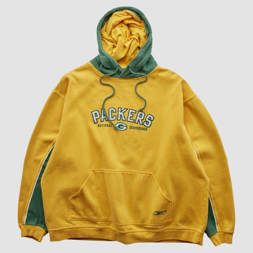 Reebok 2000s Hooded Pullover Sweatshirt - Green Bay Packers