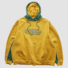 Reebok 2000s Hooded Pullover Sweatshirt - Green Bay Packers