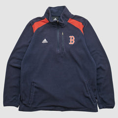 MLB Boston Red Sox Adidas 2010s 1/4 Zip Sweatshirt