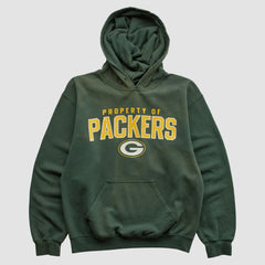 Reebok 2000s Hooded Pullover Sweatshirt - Green Bay Packers