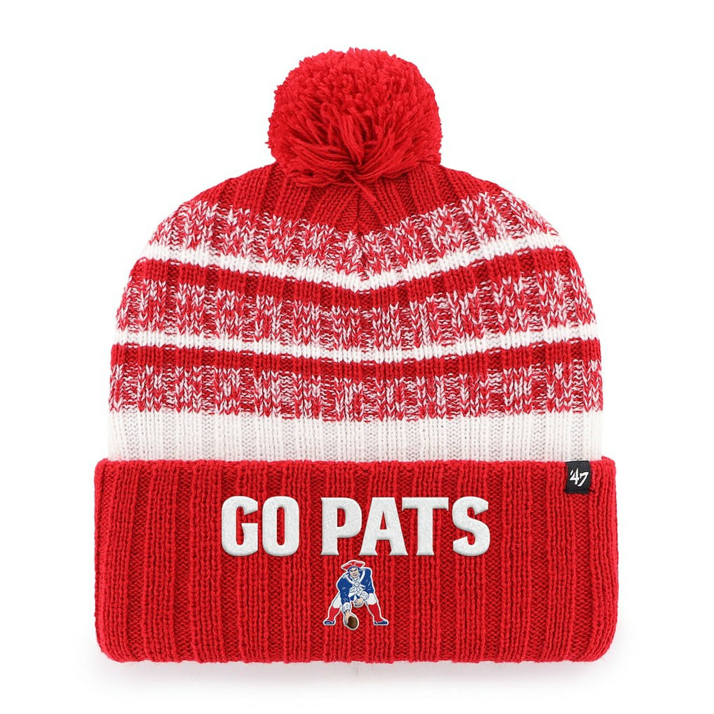 '47 Local Cuffed Knit Hat with Pom - New England Patriots