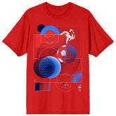 France National Team Abstract Art T-Shirt - Red