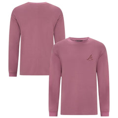 MLB Atlanta Braves Levelwear Bridal Rose Luxe Signature Long Sleeve T-Shirt