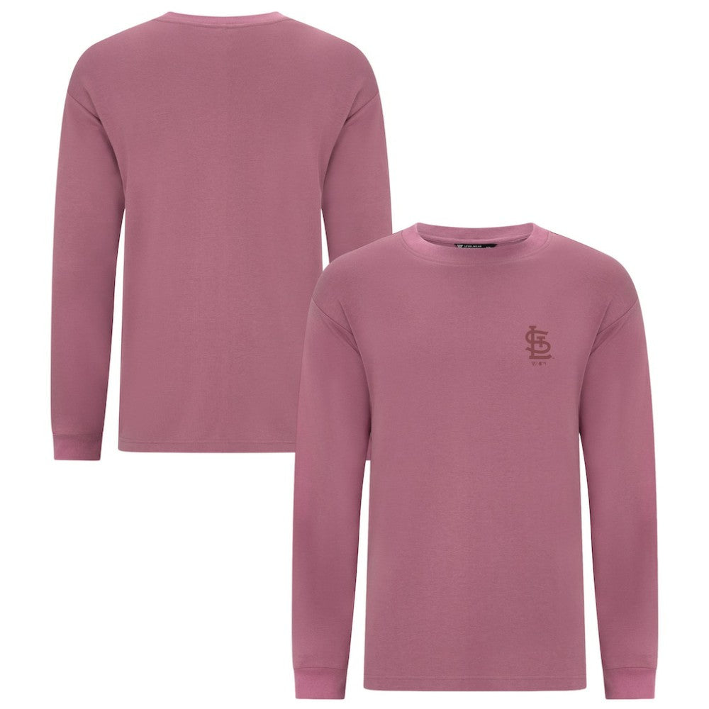 MLB St. Louis Cardinals Levelwear Bridal Rose Luxe Signature Long Sleeve T-Shirt