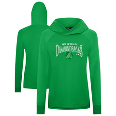 MLB Arizona Diamondbacks Levelwear Women's St. Patrick's Day Slender Raglan Hoodie