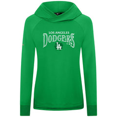 MLB Los Angeles Dodgers Levelwear Women's St. Patrick's Day Slender Raglan Hoodie