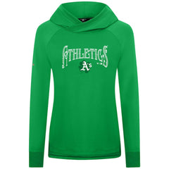 MLB Athletics Levelwear Women's St. Patrick's Day Slender Raglan Hoodie