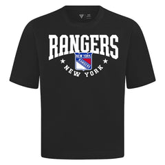 NHL Black New York Rangers Levelwear Luxe Signature Knit T-Shirt