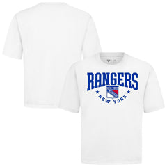 NHL White New York Rangers Levelwear Luxe Signature Knit T-Shirt