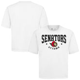 NHL White Ottawa Senators Levelwear Luxe Signature Knit T-Shirt
