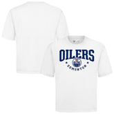 NHL White Edmonton Oilers Levelwear Luxe Signature Knit T-Shirt