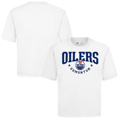 NHL White Edmonton Oilers Levelwear Luxe Signature Knit T-Shirt