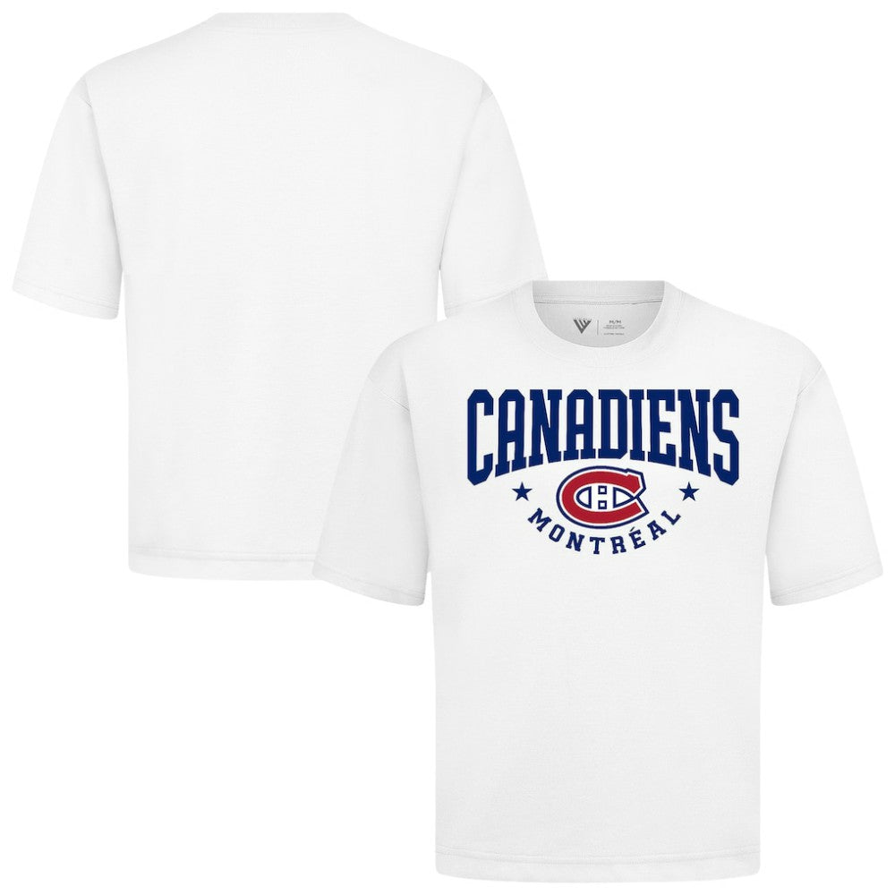 NHL White Montreal Canadiens Levelwear Luxe Signature Knit T-Shirt