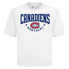 NHL White Montreal Canadiens Levelwear Luxe Signature Knit T-Shirt