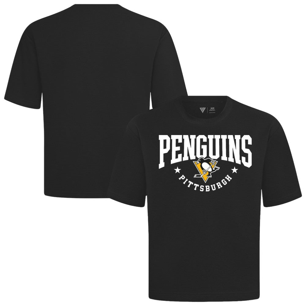 NHL Black Pittsburgh Penguins Levelwear Luxe Signature Knit T-Shirt