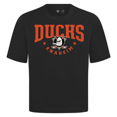 NHL Black Anaheim Ducks Levelwear Luxe Signature Knit T-Shirt