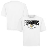 NHL White Pittsburgh Penguins Levelwear Luxe Signature Knit T-Shirt