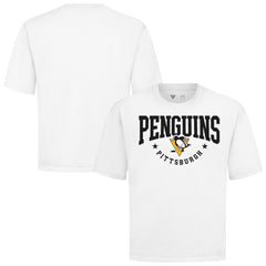 NHL White Pittsburgh Penguins Levelwear Luxe Signature Knit T-Shirt