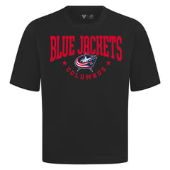 NHL Black Columbus Blue Jackets Levelwear Luxe Signature Knit T-Shirt