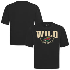 NHL Black Minnesota Wild Levelwear Luxe Signature Knit T-Shirt