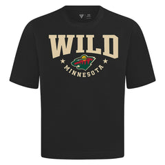 NHL Black Minnesota Wild Levelwear Luxe Signature Knit T-Shirt