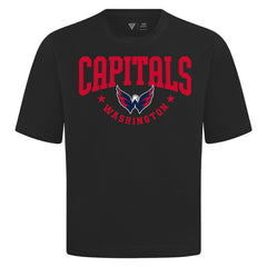 NHL Black Washington Capitals Levelwear Luxe Signature Knit T-Shirt