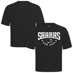 NHL Black San Jose Sharks Levelwear Luxe Signature Knit T-Shirt